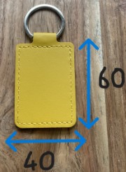 cuir jaune rectangulaire bis bis (Personnalisé)