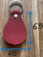 cuir rouge goute d’eau bis bis (Personnalisé)