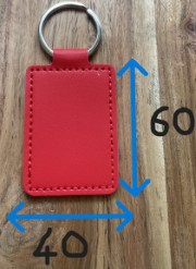 cuir rouge rectangulaire bis bis (Personnalisé)