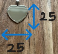 médaillon coeur bis bis (Personnalisé)