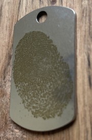 médaillon empreinte rectangulaire bis (Personnalisé)